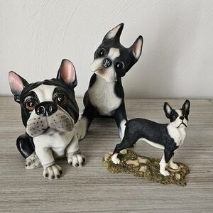 Boston Terrier Dog Lot of 3